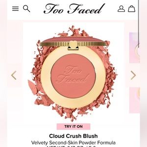 VELVET CRUSH Cloud Crush Blush - Velvety Second-Skin Powder Formula by Too Faced